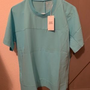 Figs Neon Blue Scrub Set